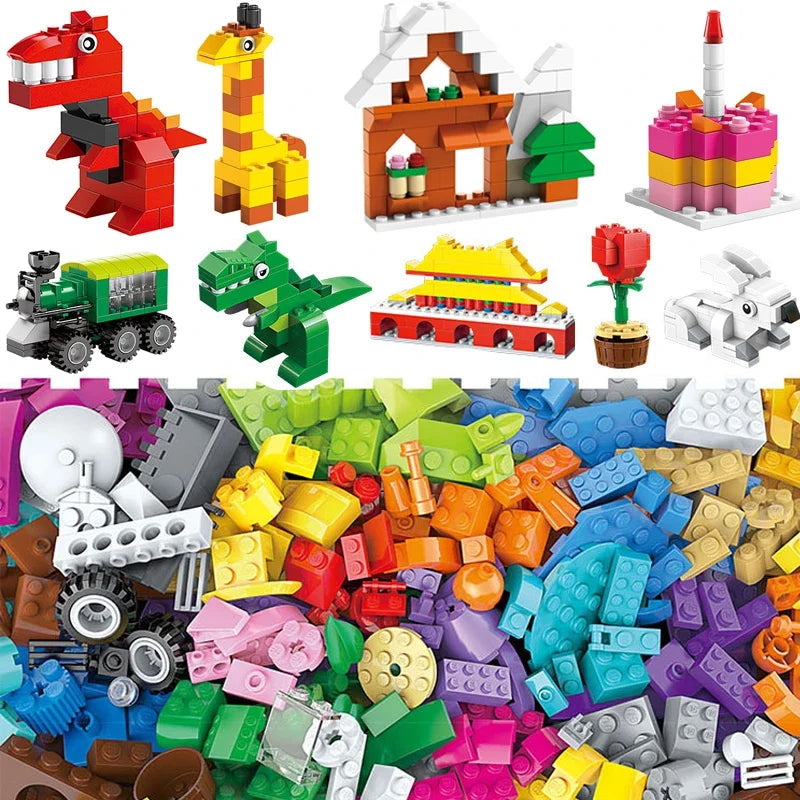 1000 Pcs Parts 500 Pieces Creative Designer DIY Toys Boy Girl Friend Model Building Blocks MOC Classical Bricks Christmas Gift by FLIPSTYLEZLLC