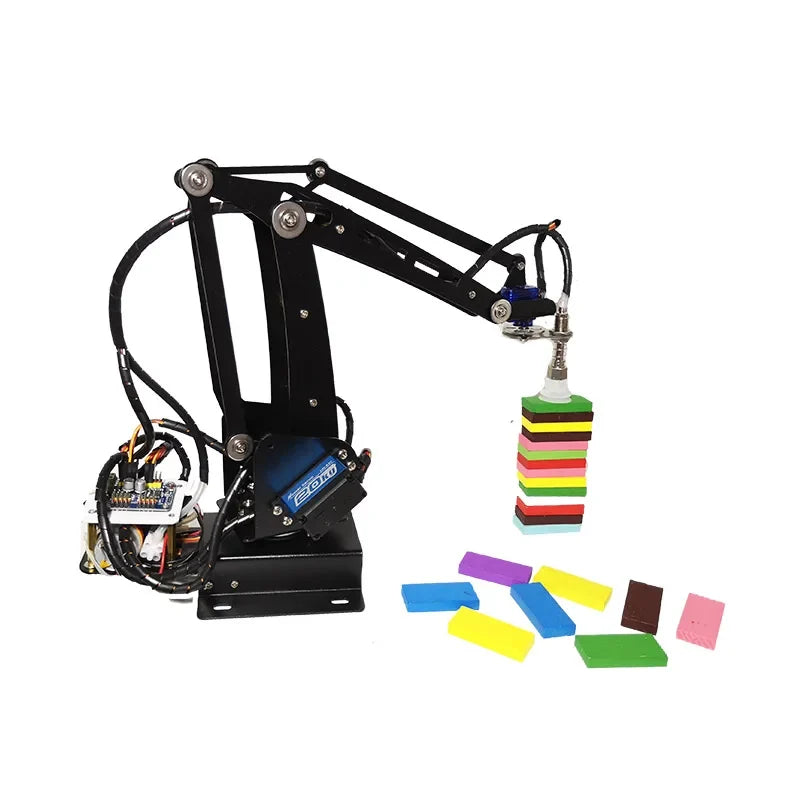 Assembled 4 Dof Suction Pump Manipulator Robotic Arm with All Digital Servos Control for Arduino Learning Competition by FLIPSTYLEZLLC