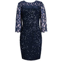Elegant Sequin Evening Party Dresses 2022 Spring Mesh Patchwork Casual Midi Dress by nowadaysfashion