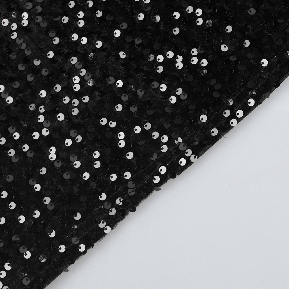 Elegant Sequin Evening Party Dresses 2022 Spring Mesh Patchwork Casual Midi Dress by nowadaysfashion