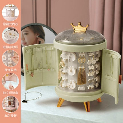 Crown Rotating Jewelry Organizer by Kore Kawaii