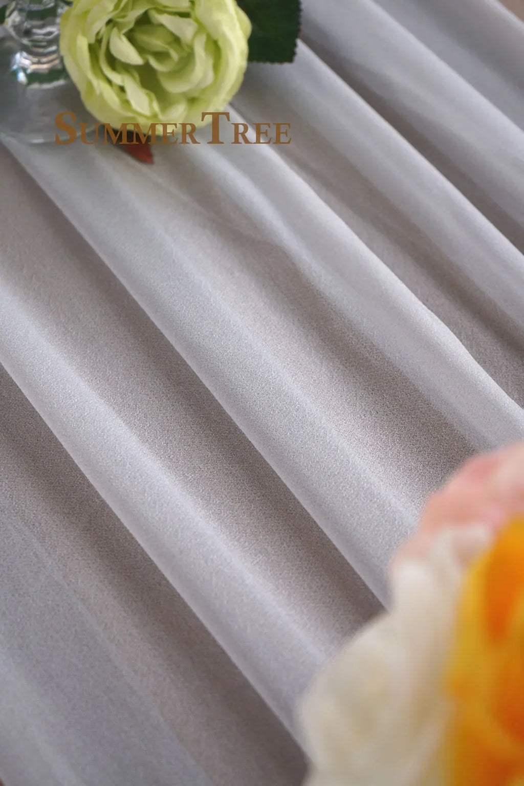 10 Meters Wedding Arch Drape Fabric Sheer Chiffon Tulle Curtain by FLIPSTYLEZLLC