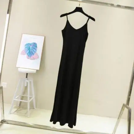 Spring Summer 2026 Woman Tank Dress Casual Modal Sexy Camisole Elastic Female Home Beach Dresses O-Neck Camis Sexy Dress by Urban Fashion Icon