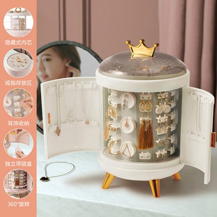 Crown Rotating Jewelry Organizer by Kore Kawaii