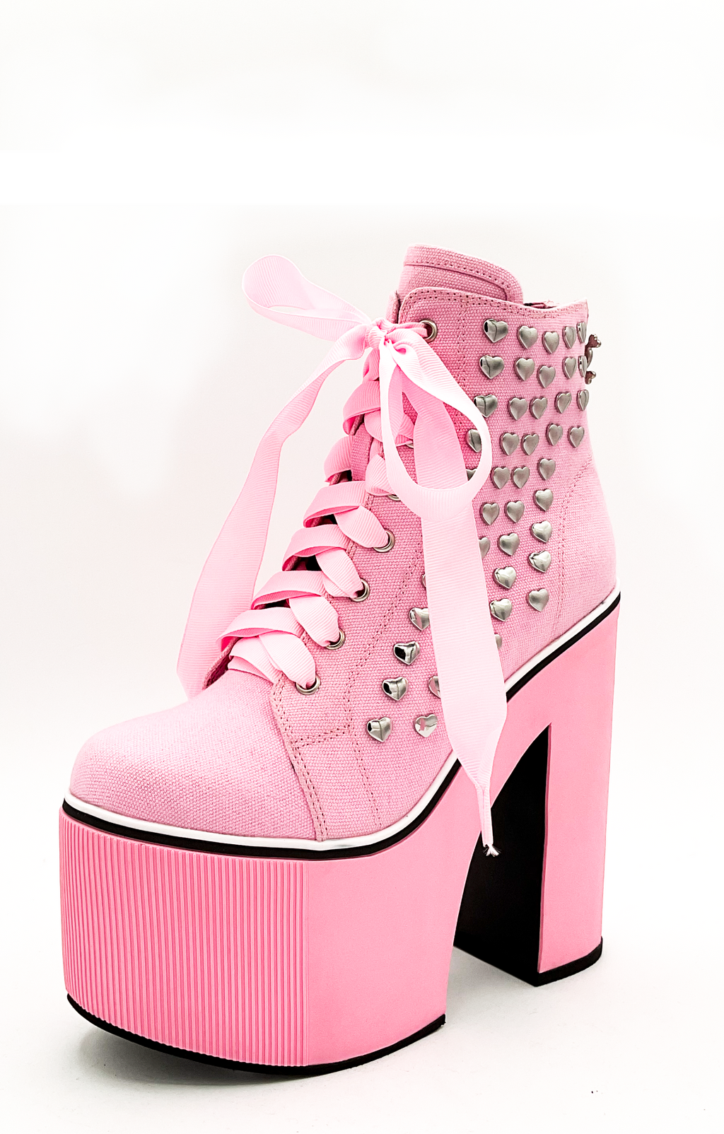 Heartcore Platform Sneaker - Pink by Charla Tedrick