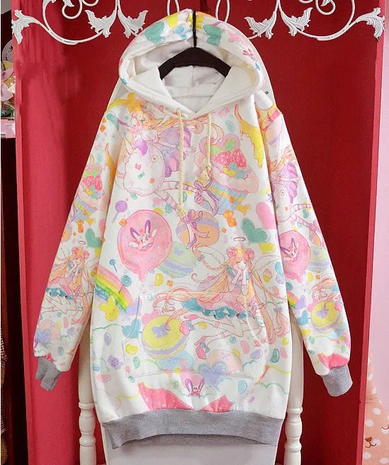 Harajuku Pastel Sweets Hoodie by Kore Kawaii