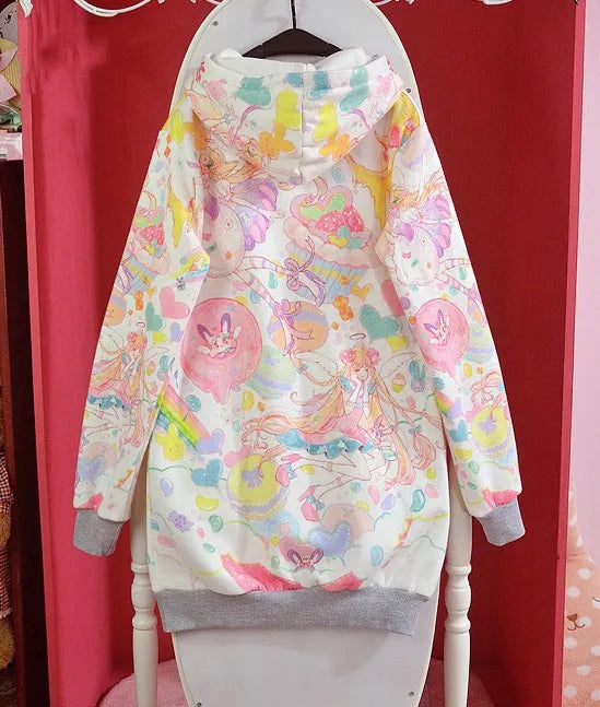 Harajuku Pastel Sweets Hoodie by Kore Kawaii
