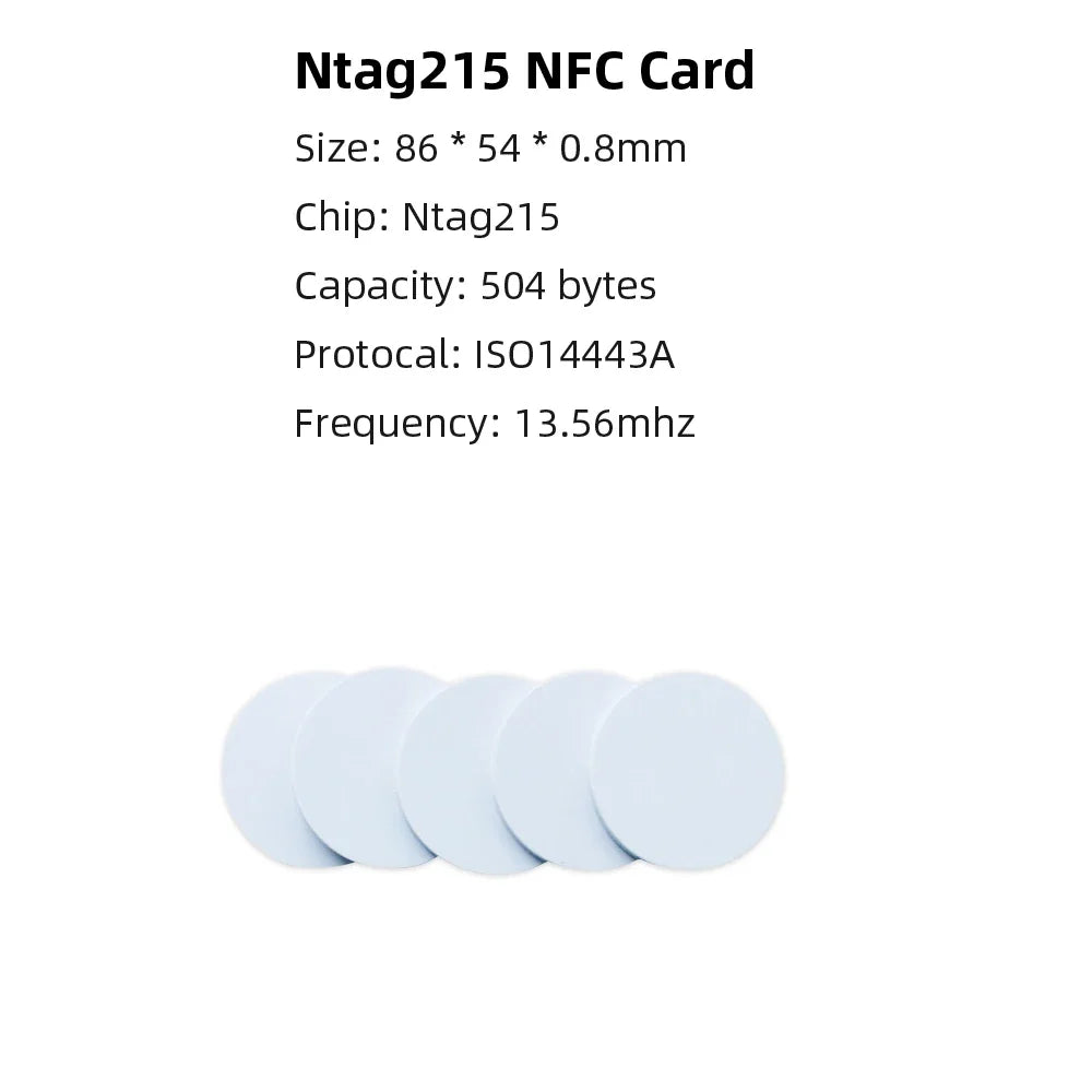 5YOA 50/30pcs NFC Coin Ntag215 TAG Key 13.56MHz 215 Card Universal Label RFID Ultralight Tags Labels 25 mm diameter Round Box by FLIPSTYLEZLLC
