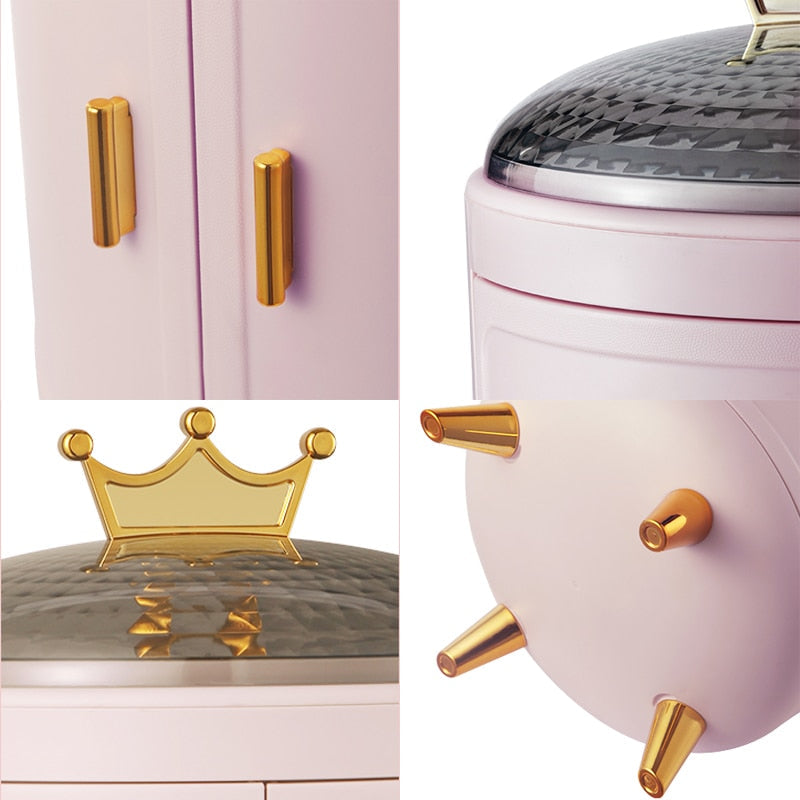 Crown Rotating Jewelry Organizer by Kore Kawaii