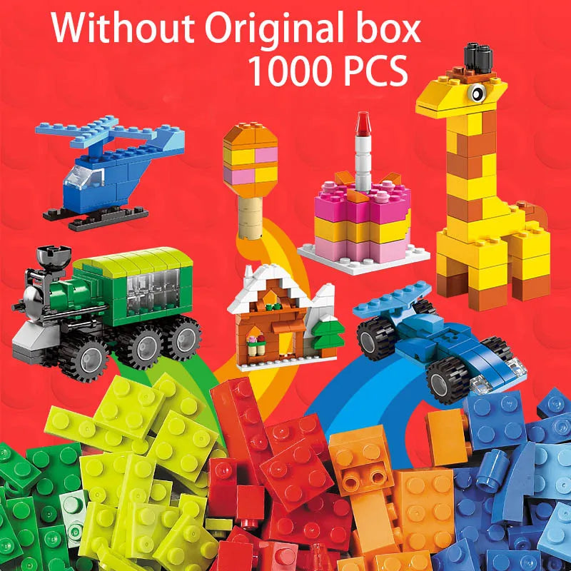 1000 Pcs Parts 500 Pieces Creative Designer DIY Toys Boy Girl Friend Model Building Blocks MOC Classical Bricks Christmas Gift by FLIPSTYLEZLLC