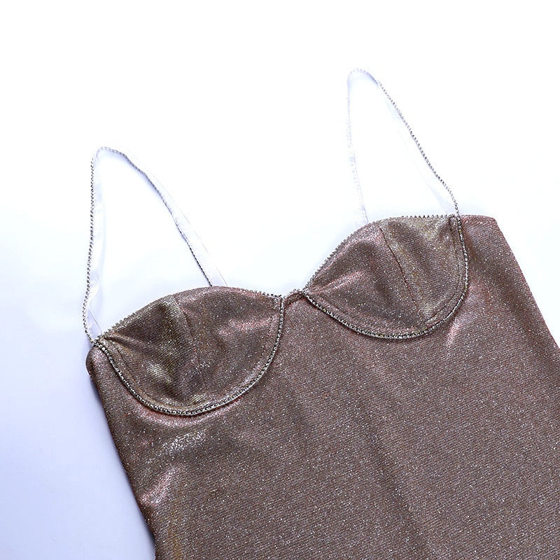 Spring and Summer For 2022 Tank Strap Designer Clothes Backless Casual Basic Corset Dress by nowadaysfashion