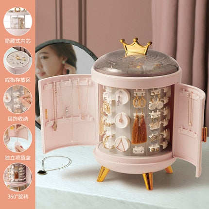 Crown Rotating Jewelry Organizer by Kore Kawaii