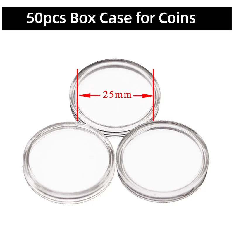 5YOA 50/30pcs NFC Coin Ntag215 TAG Key 13.56MHz 215 Card Universal Label RFID Ultralight Tags Labels 25 mm diameter Round Box by FLIPSTYLEZLLC
