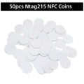 5YOA 50/30pcs NFC Coin Ntag215 TAG Key 13.56MHz 215 Card Universal Label RFID Ultralight Tags Labels 25 mm diameter Round Box by FLIPSTYLEZLLC