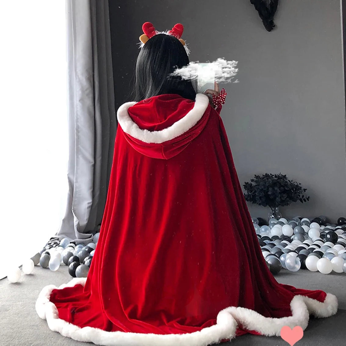Mrs. Claus Hooded Cloak by Kore Kawaii