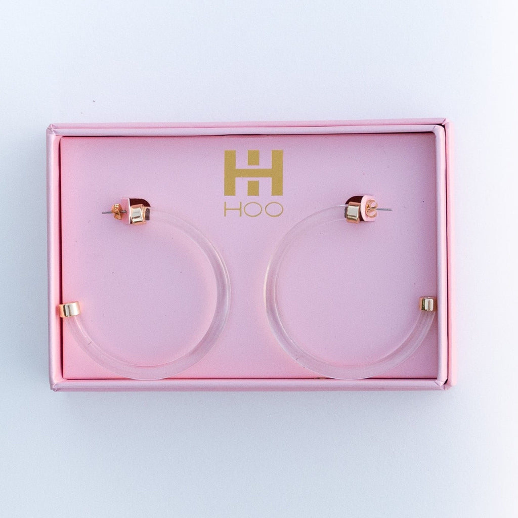 Clear Hoop Earrings by hoohoops