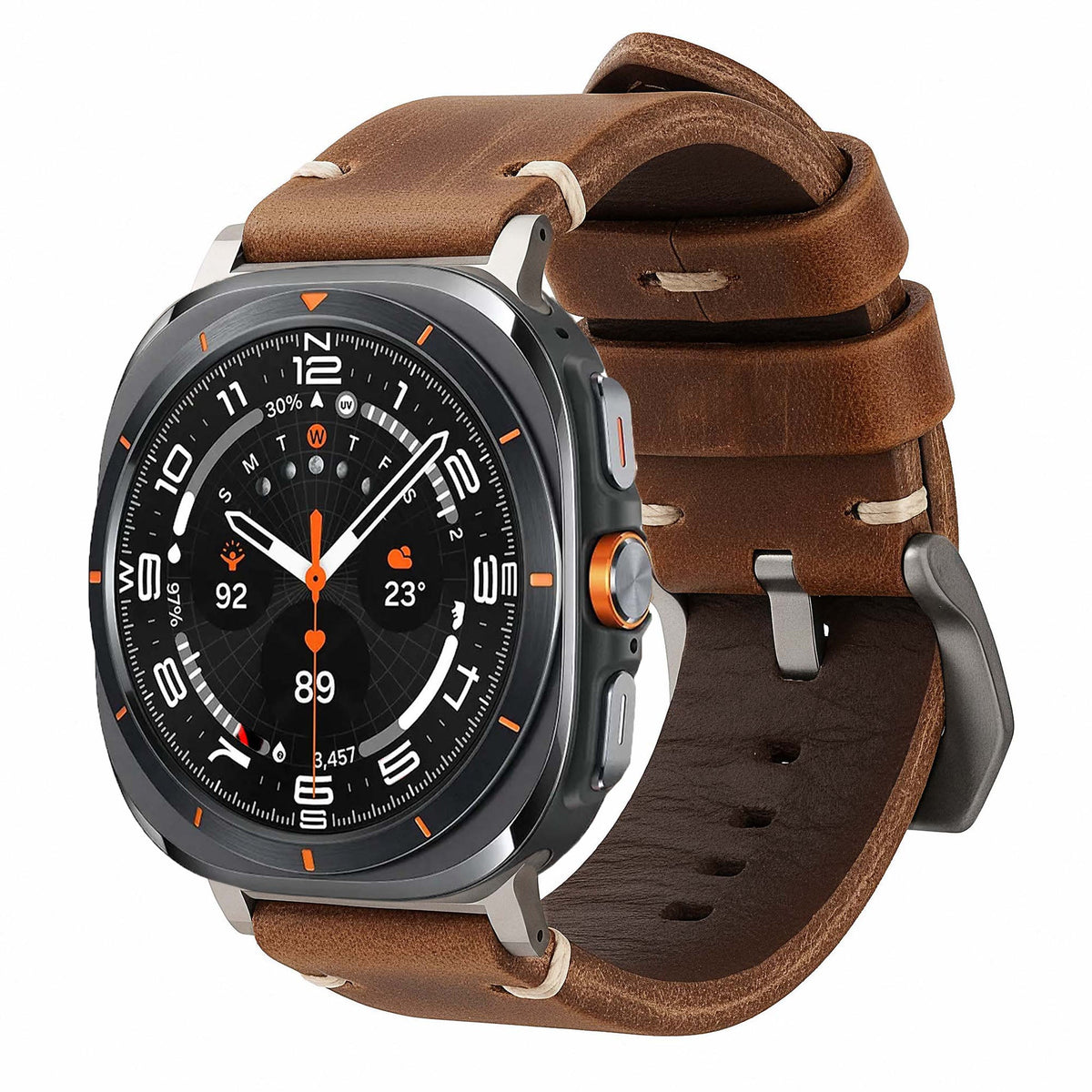Leather Strap R01 for Samsung Galaxy Watch Ultra by Robust