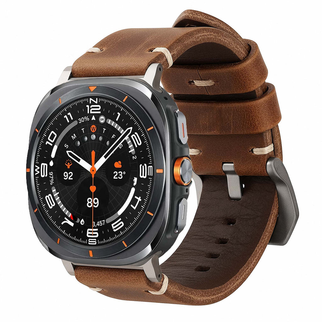 Leather Strap R01 for Samsung Galaxy Watch Ultra by Robust