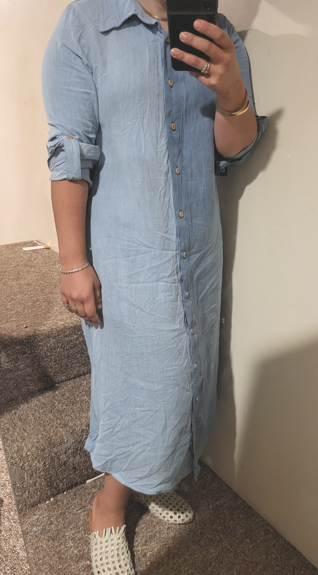 COMBO TENCEL DRESS by profile-nyc