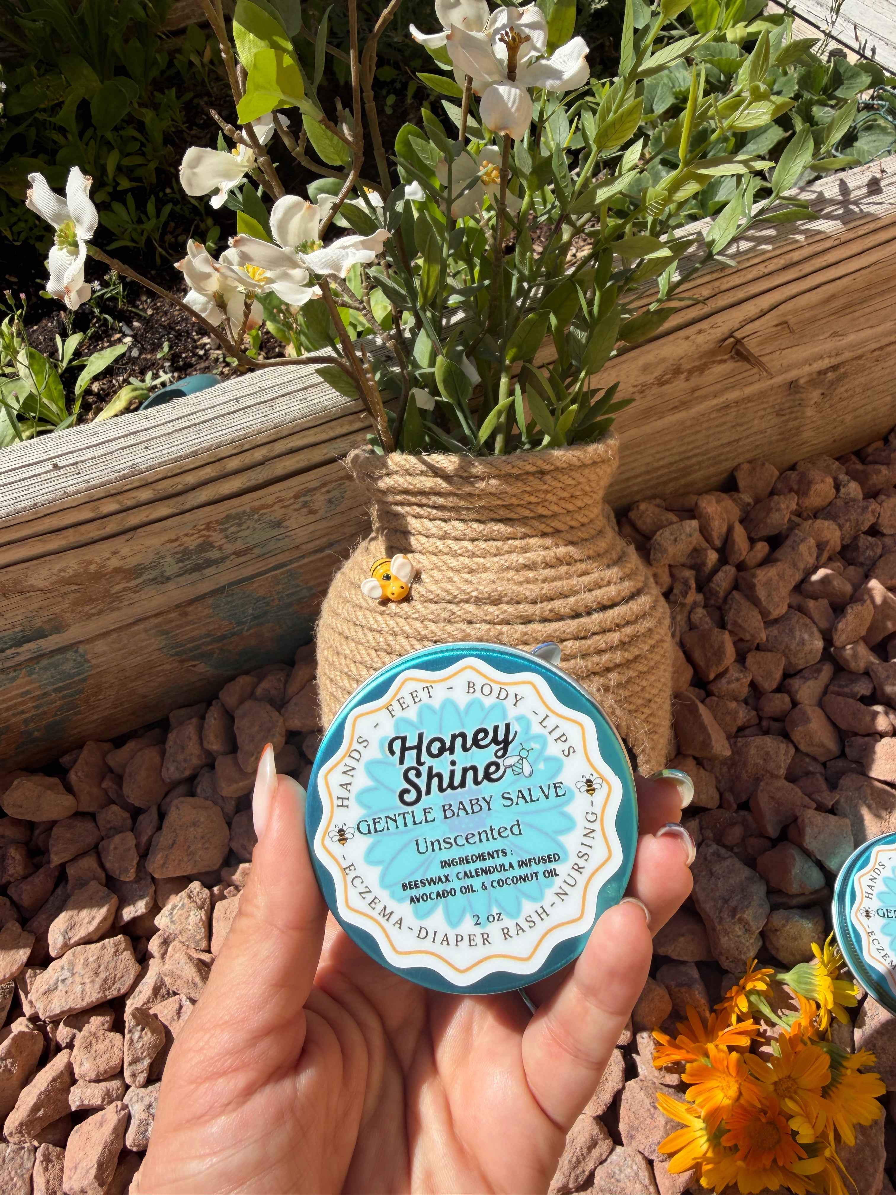 Honeyshine Gentle Baby Salve by Danielle Rae Calendula Co