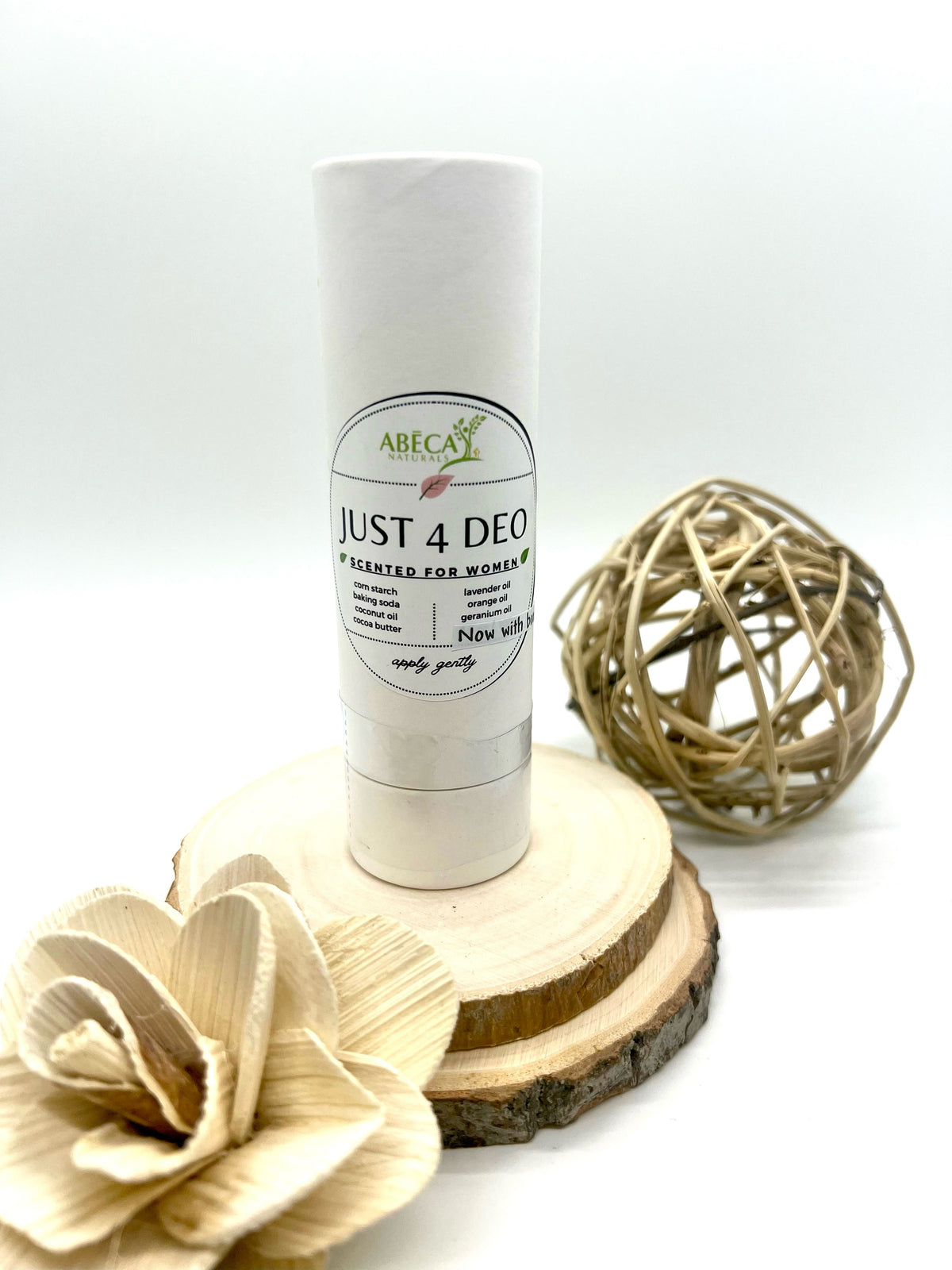 Just 4: Natural Deodorant Stick by ABĒCA Naturals