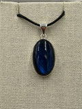 Sterling Silver Oval Labradorite Pendant by Sacred Crystals