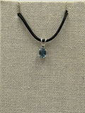Sterling Silver Oval London Blue Topaz Pendant Size 2 by Sacred Crystals