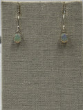 Sterling Silver Oval Ethiopian Opal Dangle Earrings Size 1 by Sacred Crystals