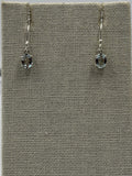 Sterling Silver Oval Aquamarine Dangle Earrings Size 1 by Sacred Crystals