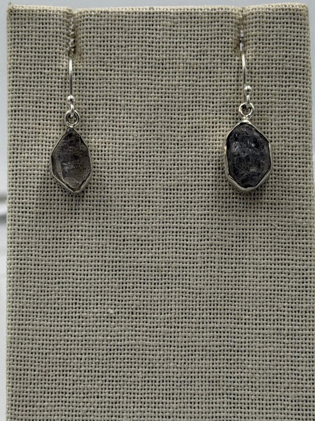 Sterling Silver Herkimer Diamond Dangle Earrings by Sacred Crystals