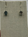 Sterling Silver Oval Labradorite Dangle Earrings by Sacred Crystals
