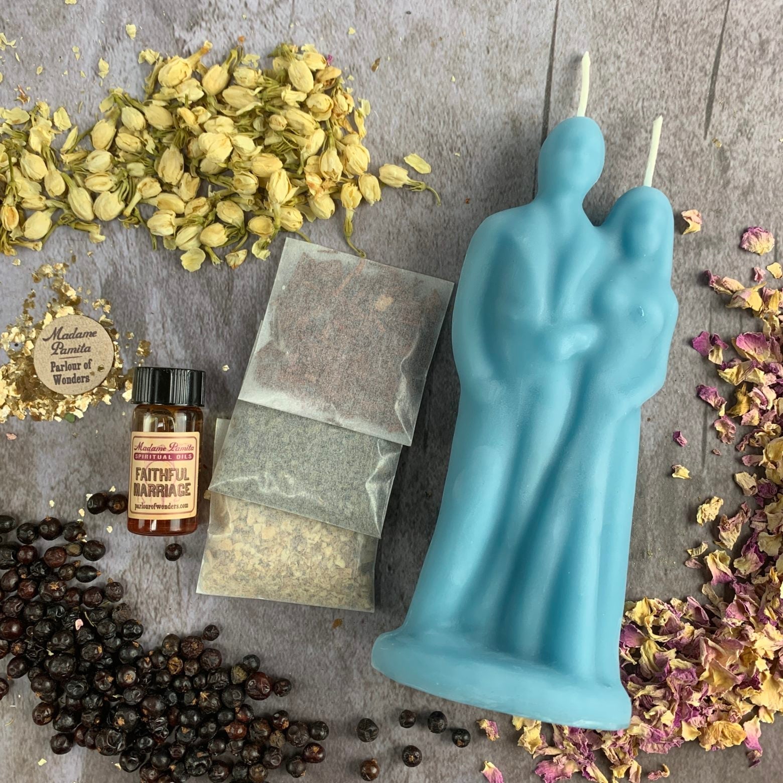Happy Marriage Candle Spell Kit - Commitment & Union by Parlour of Wonders
