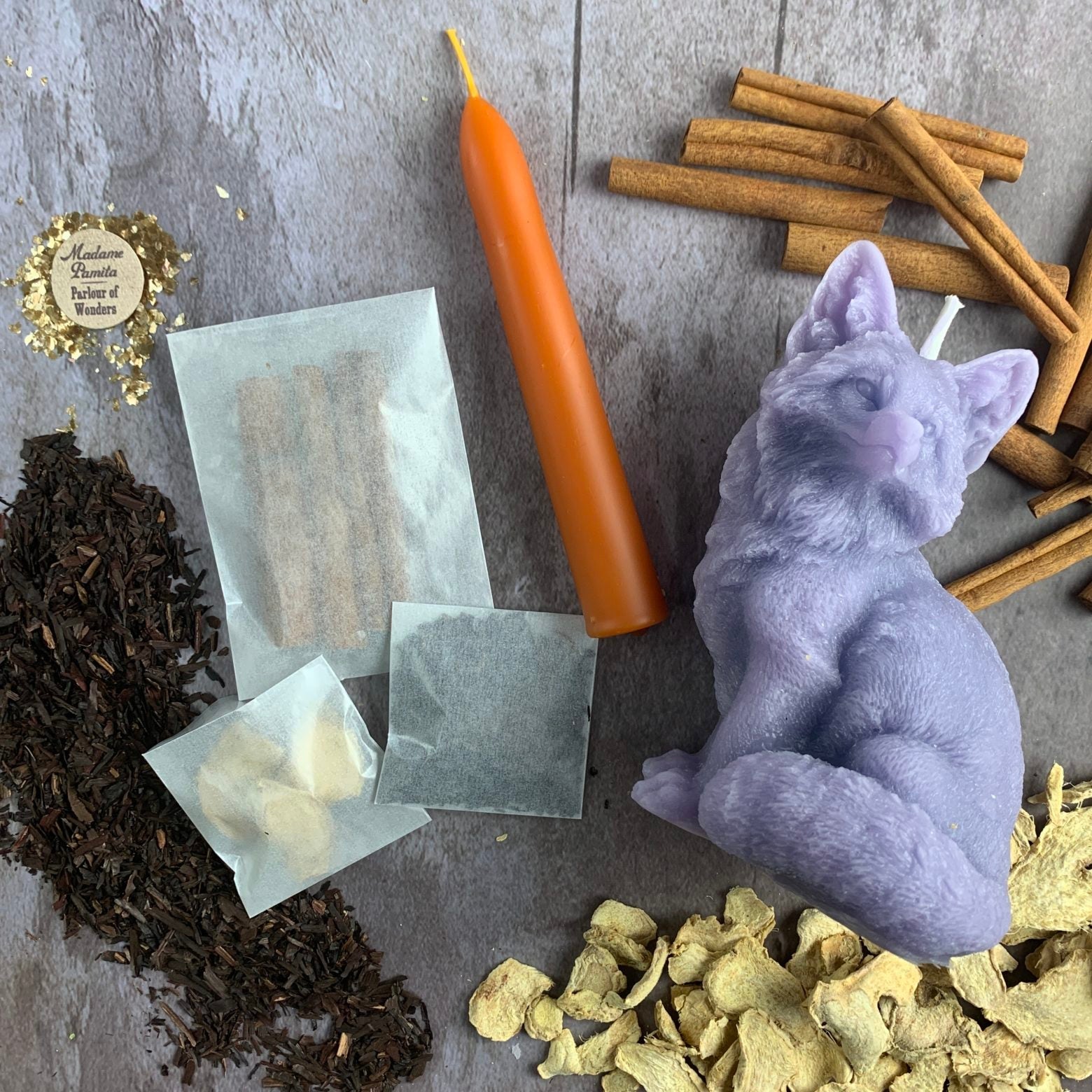Fast Fox Candle Spell Kit - Quick Results & Cunning by Parlour of Wonders