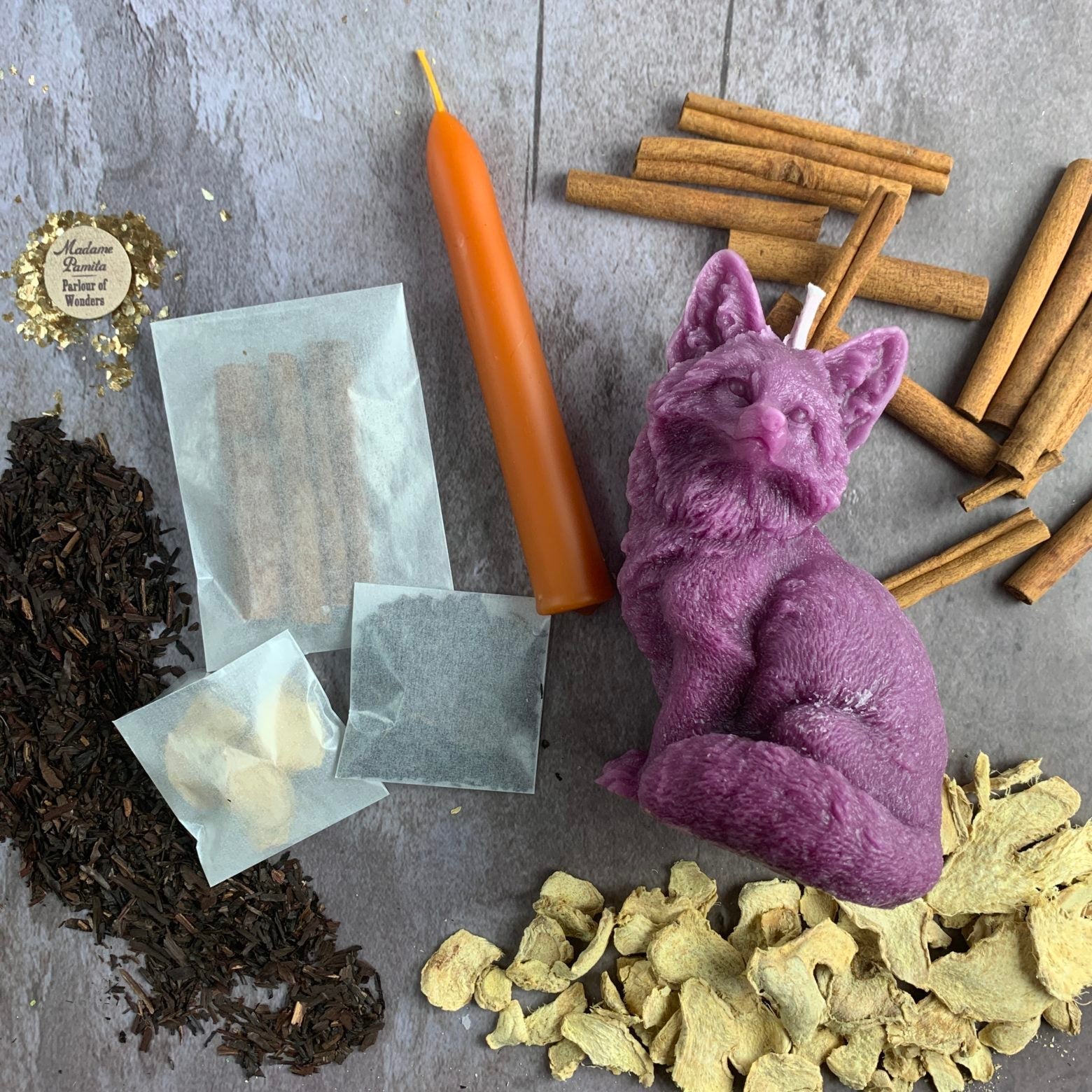 Fast Fox Candle Spell Kit - Quick Results & Cunning by Parlour of Wonders