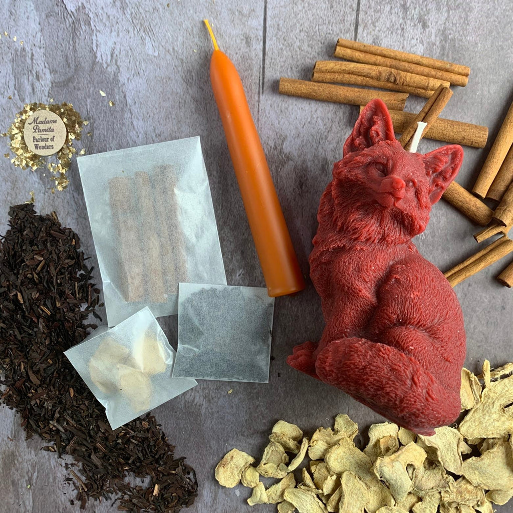 Fast Fox Candle Spell Kit - Quick Results & Cunning by Parlour of Wonders