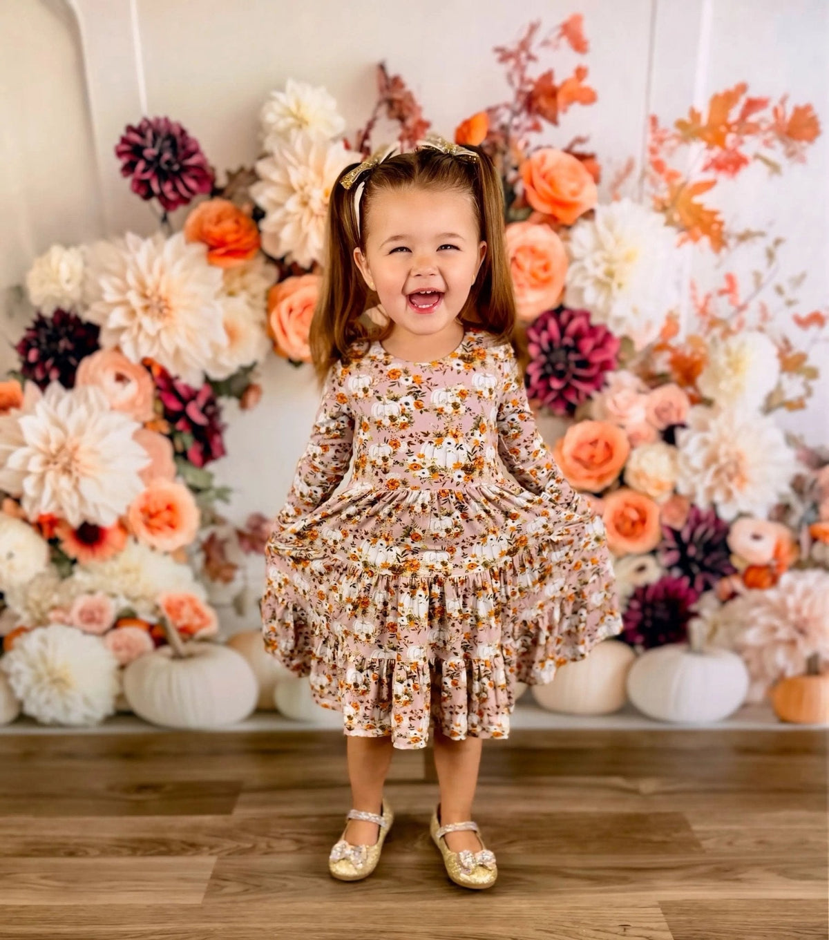 Long Sleeve Twirl Dress & Short Set by Minikin Mischief Clothing Co.