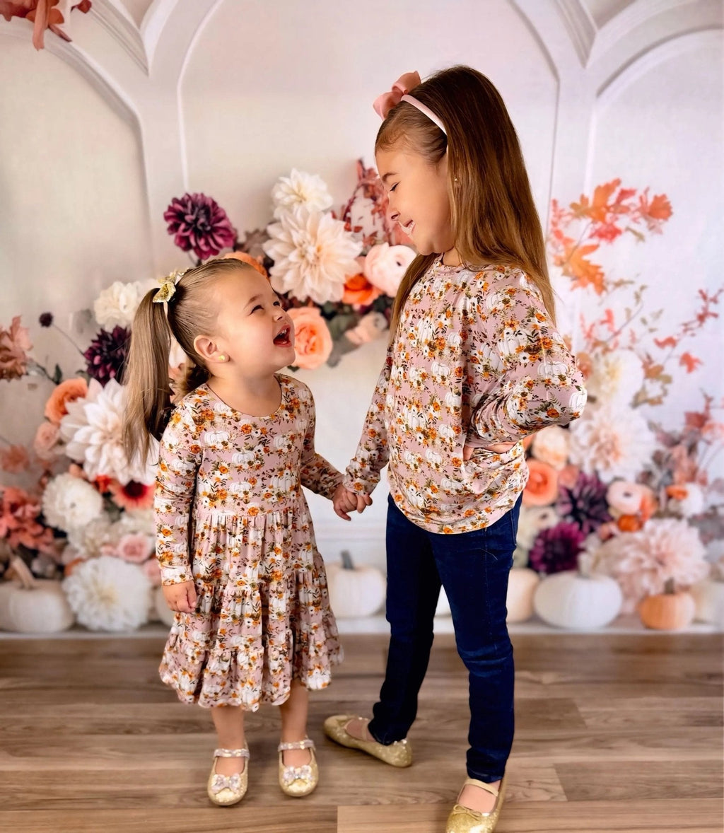 Long Sleeve Twirl Dress & Short Set by Minikin Mischief Clothing Co.