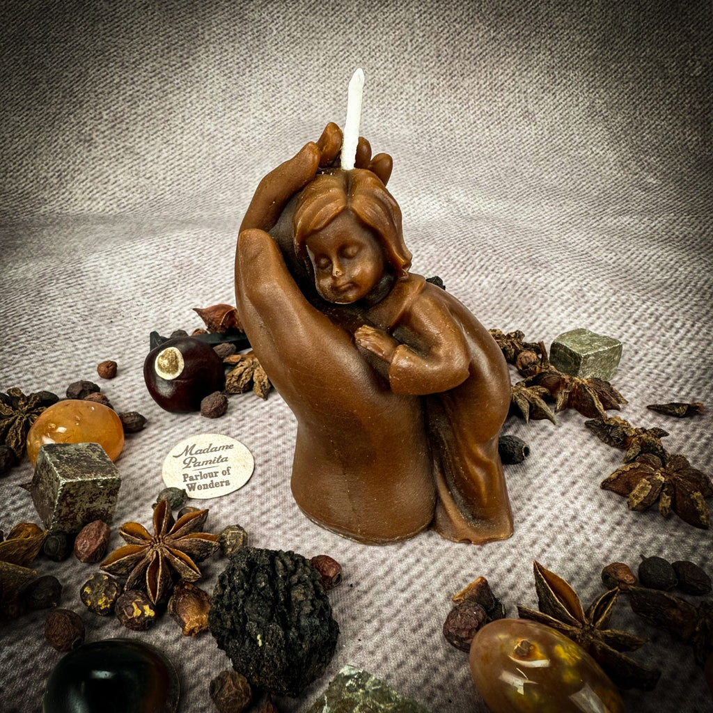 Beeswax Mother and Child Spell Candle - Protection, Fertility & Family Blessing by Parlour of Wonders