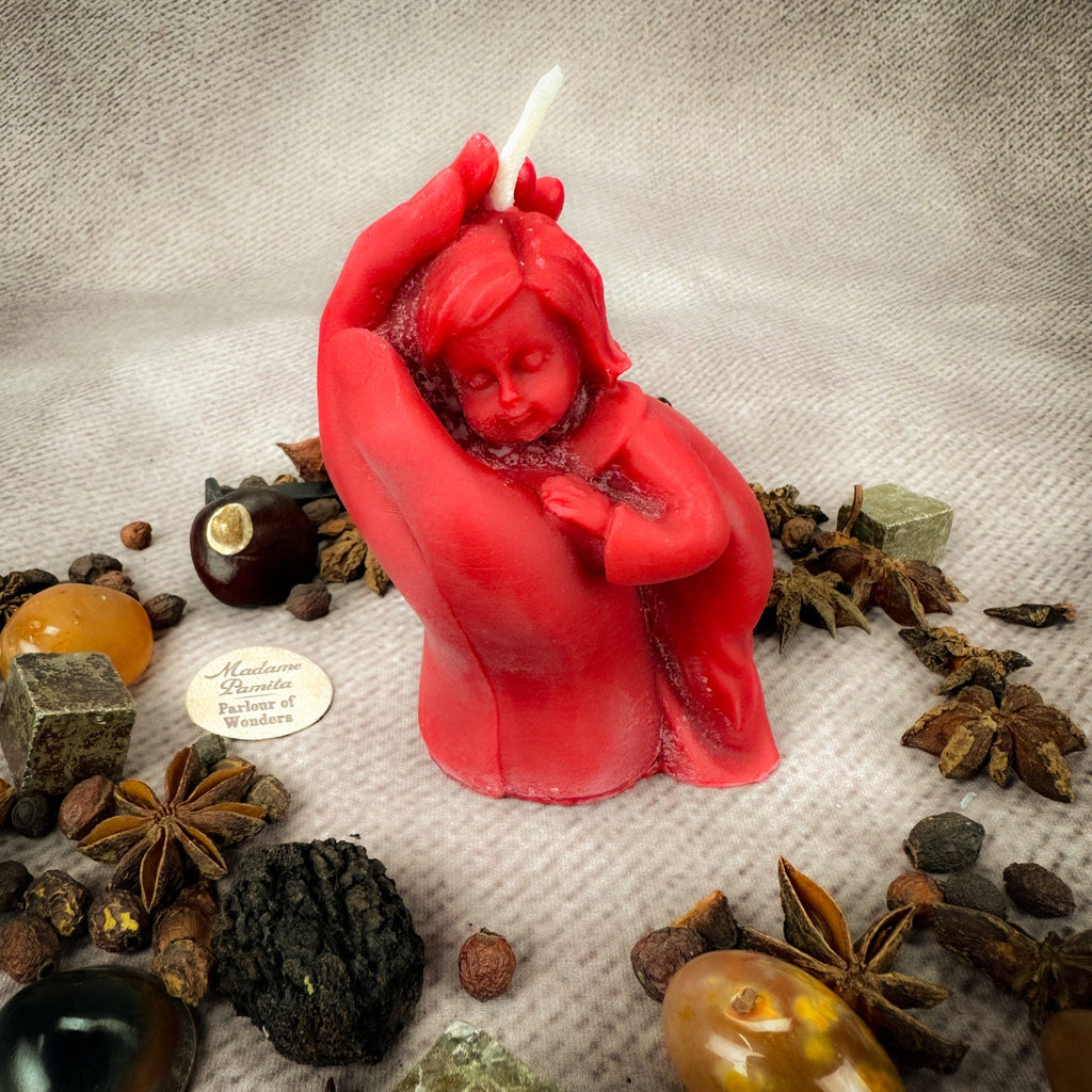 Beeswax Mother and Child Spell Candle - Protection, Fertility & Family Blessing by Parlour of Wonders