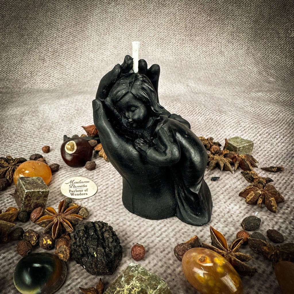 Beeswax Mother and Child Spell Candle - Protection, Fertility & Family Blessing by Parlour of Wonders