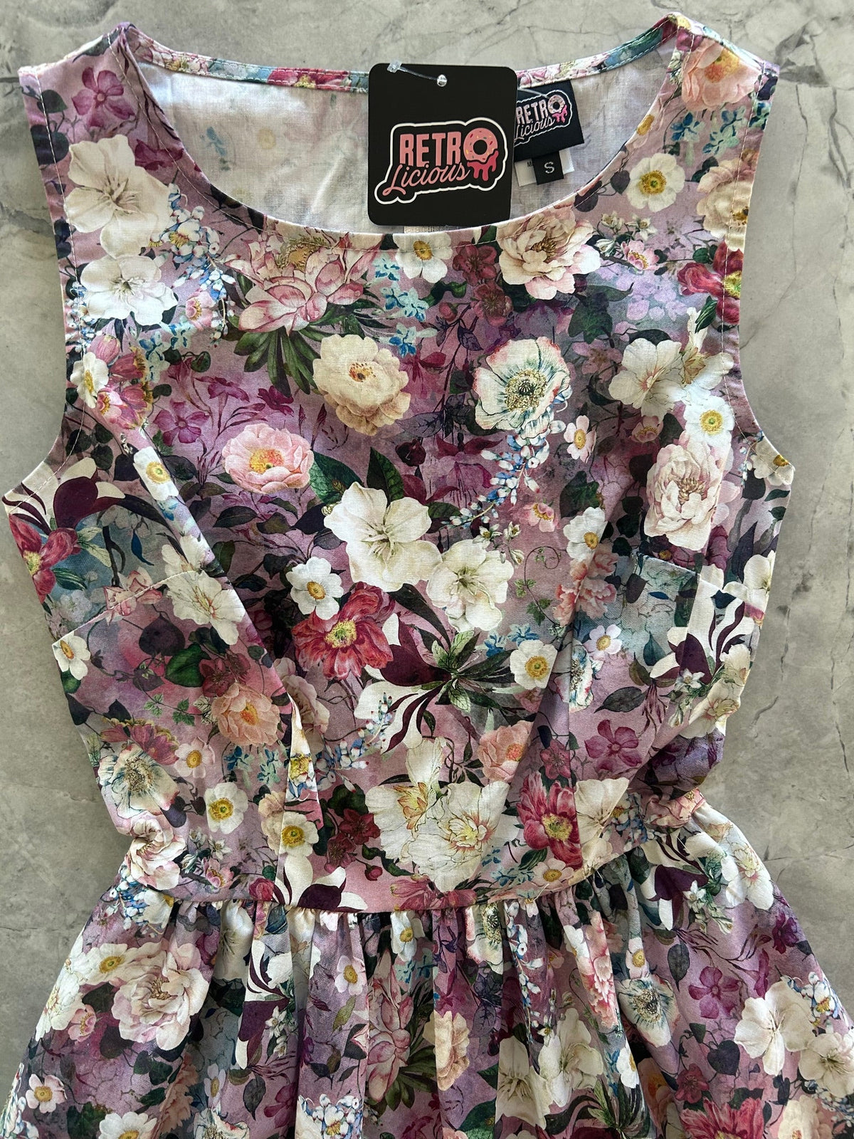 Floral Midi Dress by Retrolicious