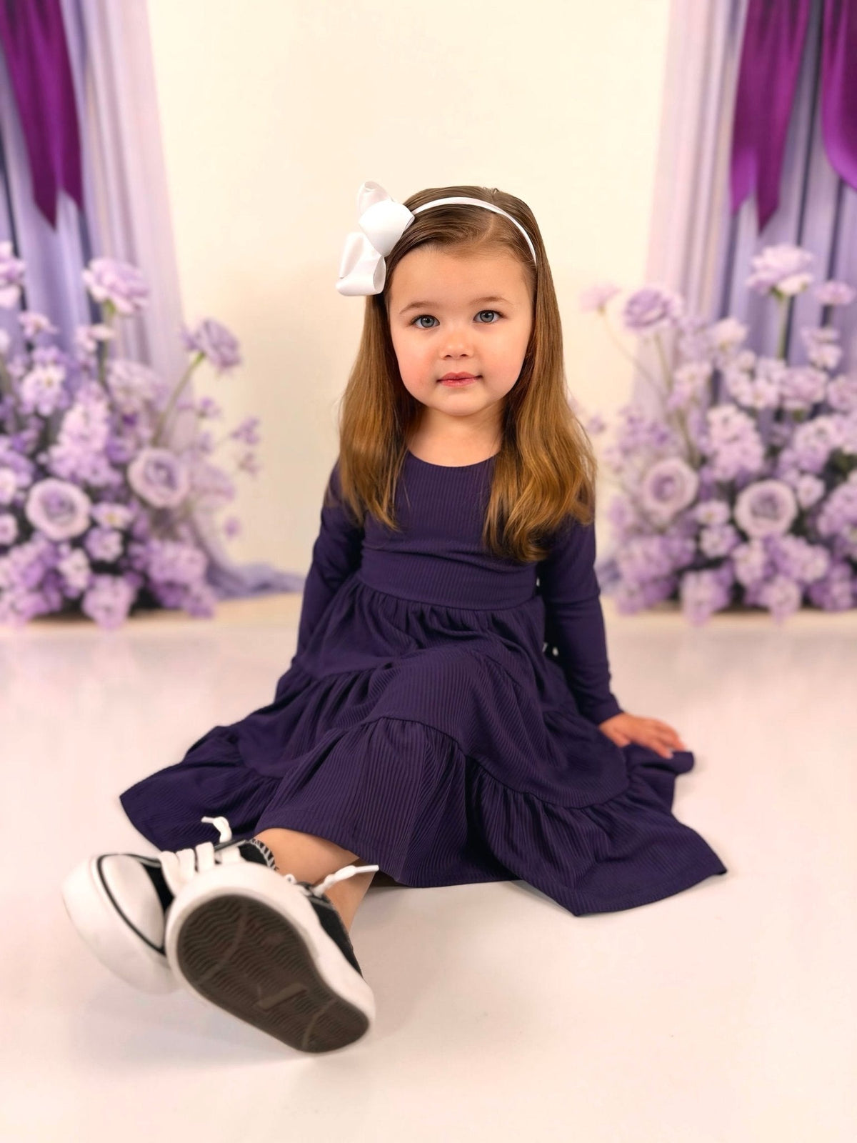 Long Sleeve Twirl Dress & Short Set by Minikin Mischief Clothing Co.