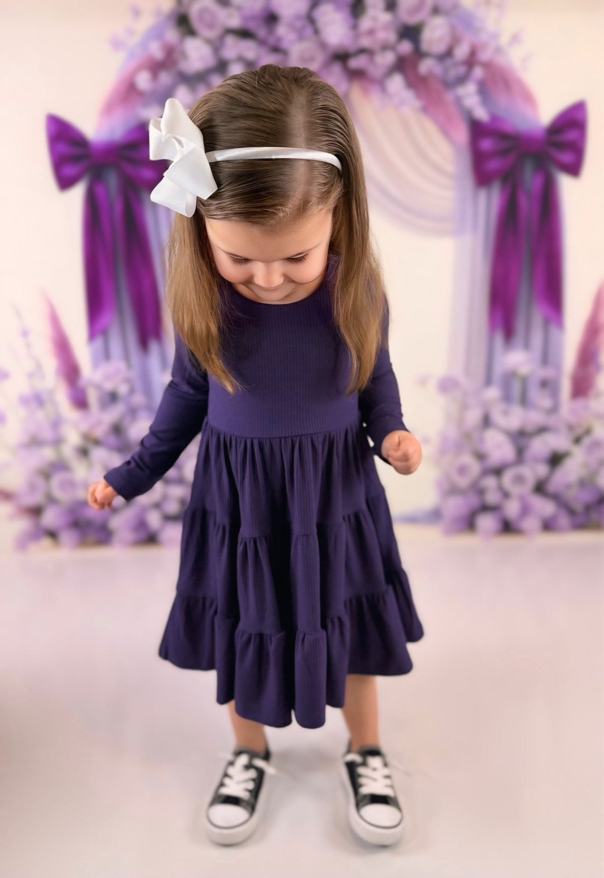 Long Sleeve Twirl Dress & Short Set by Minikin Mischief Clothing Co.