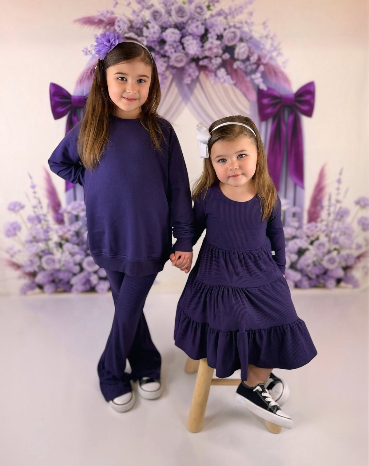 Long Sleeve Twirl Dress & Short Set by Minikin Mischief Clothing Co.