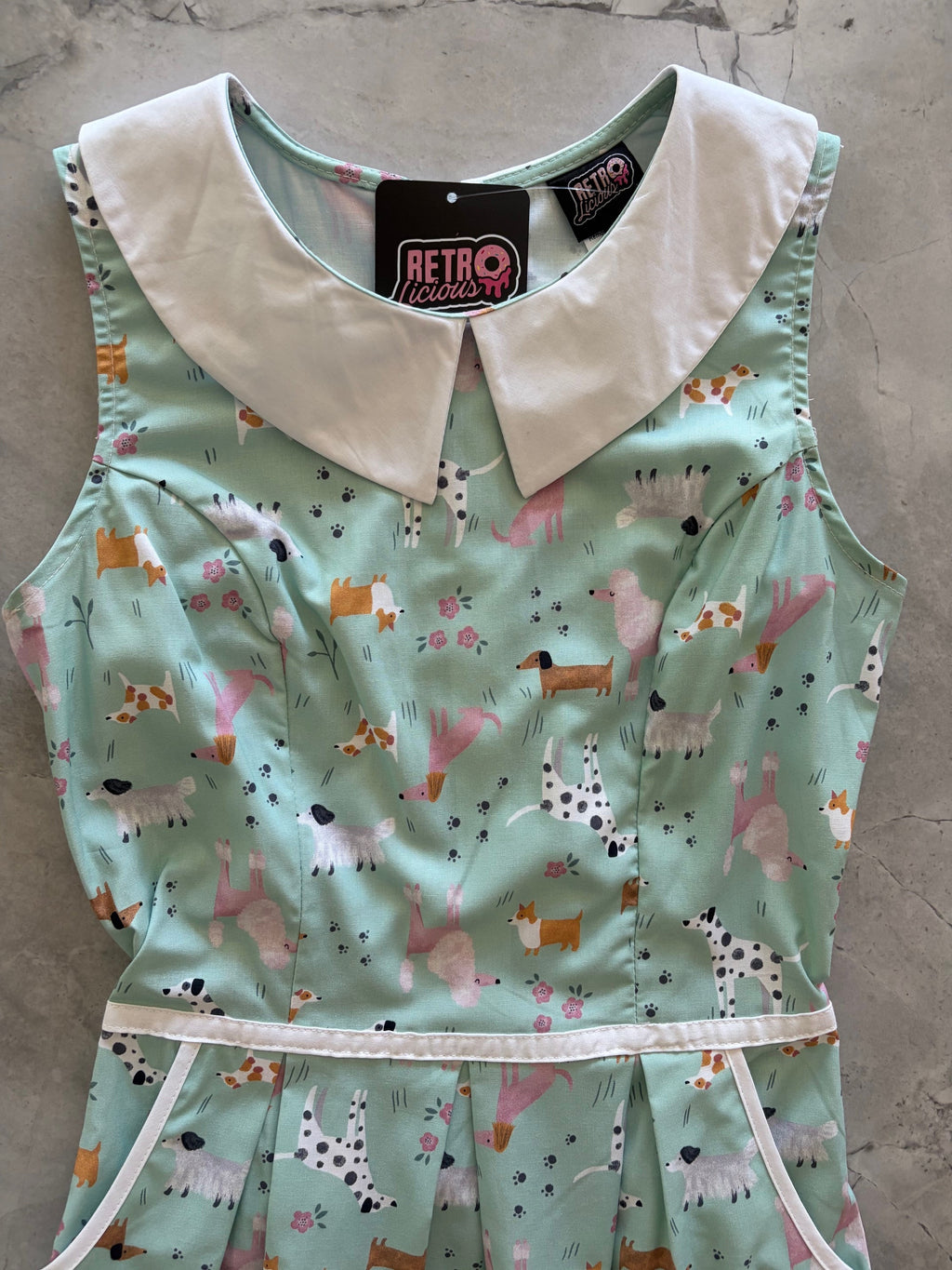 Dogs Collared Dress by Retrolicious
