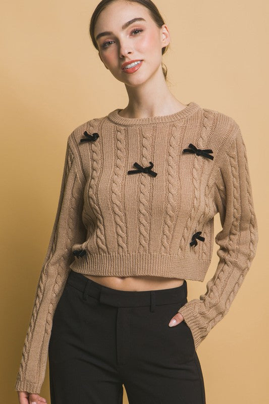 AMELIA BOW SWEATER by N&C Boutique
