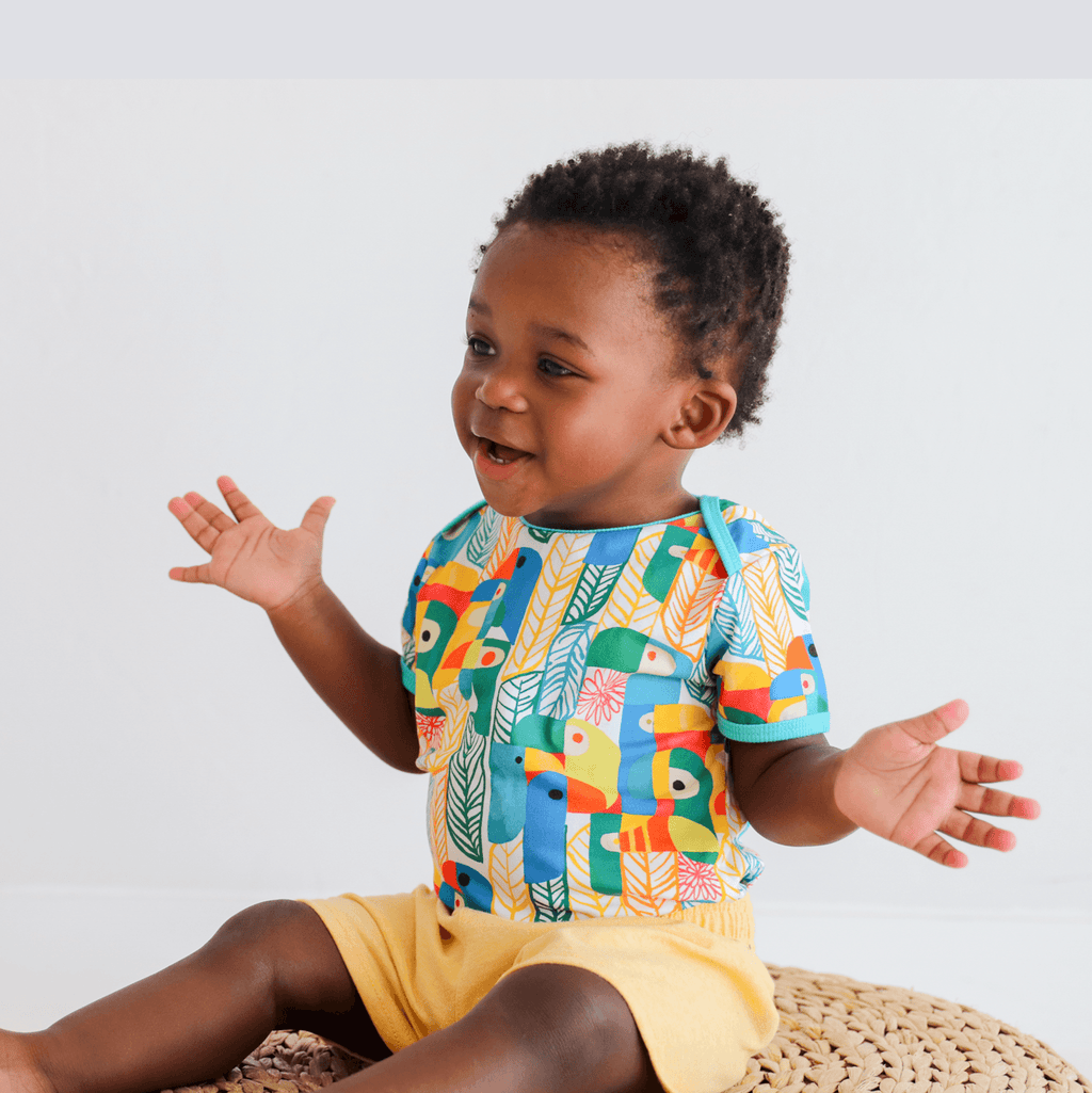 Wren baby body | Parrots by anise & ava