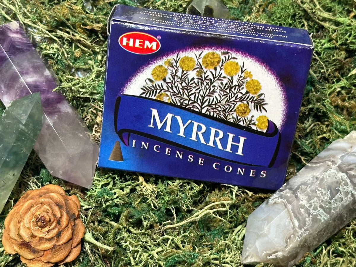 Incense Cones - Myrrh by Sacred Crystals