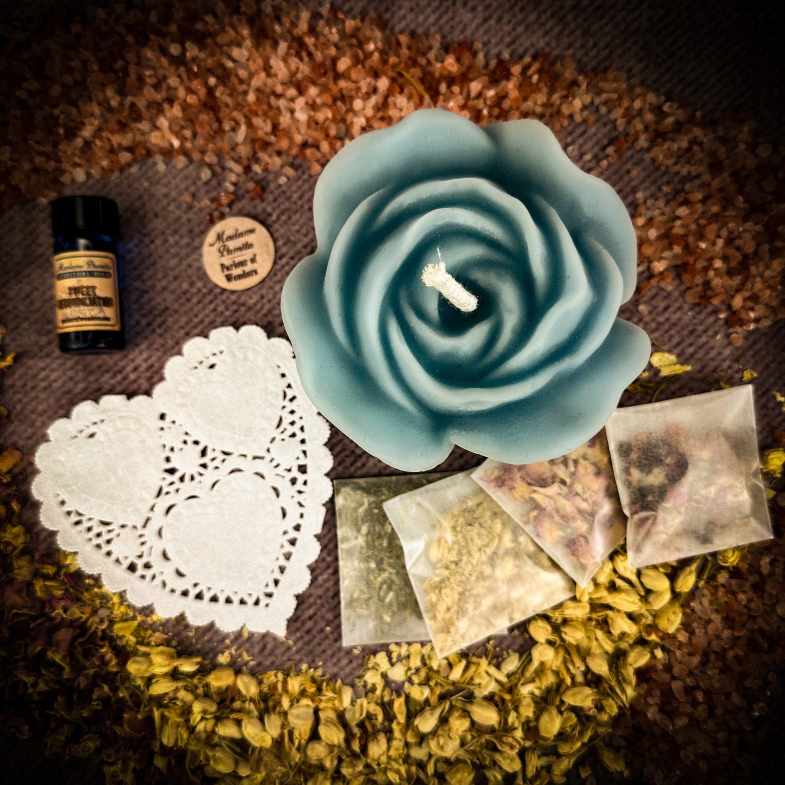 Rose Romance Candle Spell Kit - Love & Romance by Parlour of Wonders