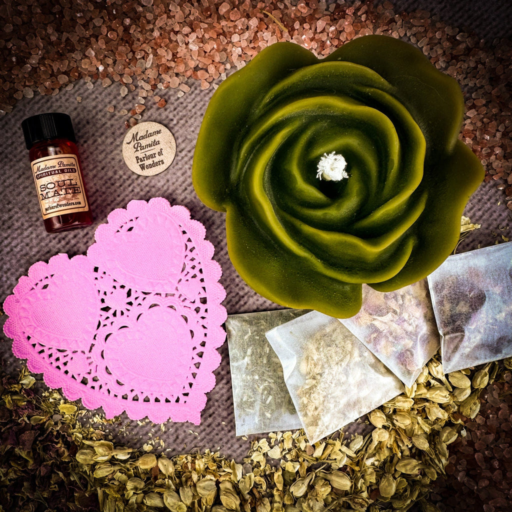Rose Romance Candle Spell Kit - Love & Romance by Parlour of Wonders